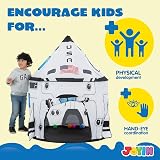 JOYIN Rocket Ship Play Tent for Kids Indoor Outdoor Preschool Toy view 9