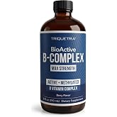 BioActive Vitamin B Complex Liquid Blood Stream Ready, Methylated B Complex | Featuring Methylfolate, 3 BioActive Forms of B12, BenfoPure&reg; B1 &amp; Pantesin&reg; B5, 12 B Vitamins in Clinical Doses,8 oz