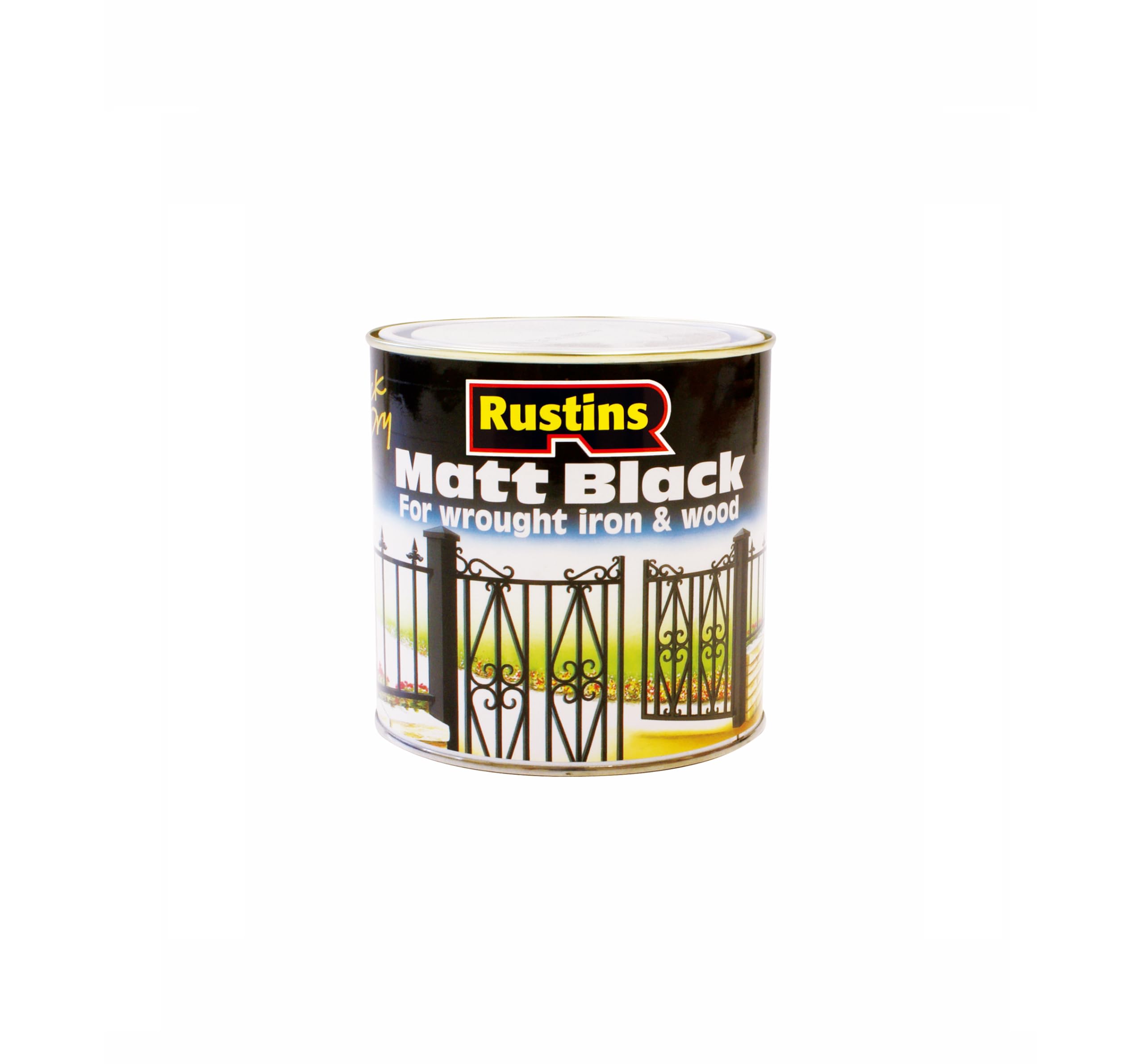 Photo 1 of Rustins Quick Drying Matt Black Paint 250ml -Easy DIY Application for a Professional Finish in Minutes, Ideal for Interior & Exterior Surfaces
