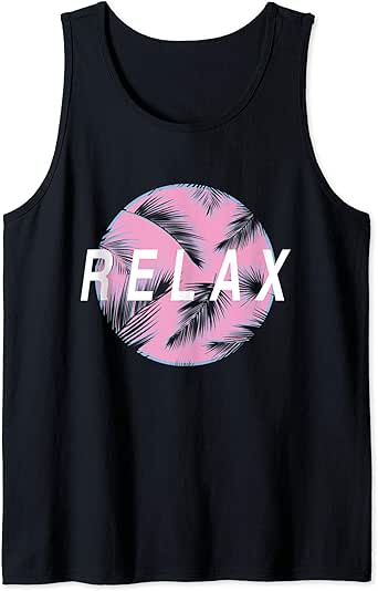 Amazon.com: Retro 80s Beach Aesthetic Vaporwave Tank Top: Clothing