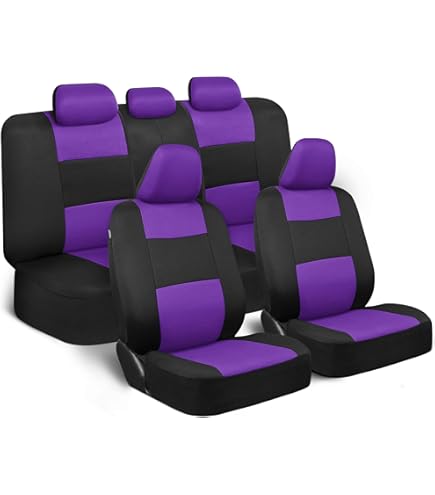 VarCozy Universal Car Seat Covers Full Set – Breathable Cloth, Airbag Compatible, Front & Rear - View #5