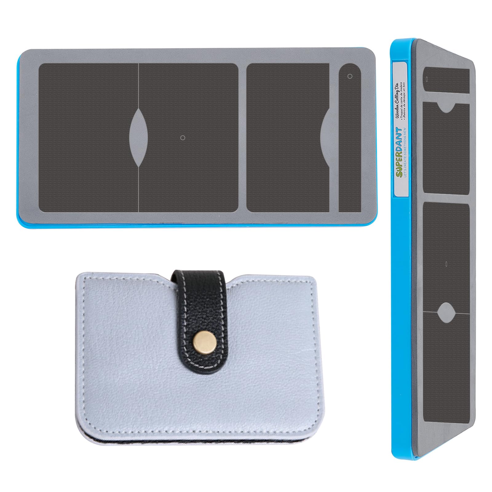 SUPERDANT Leder Stanzformen Leder Geldbörse Holz Stanzkarte Brieftaschen Schutzhülle DIY Handwerk Gestanzt Kunstleder Halter Aufbewahrungstasche Stanzmaschine Für Frauen Männer Geschenke