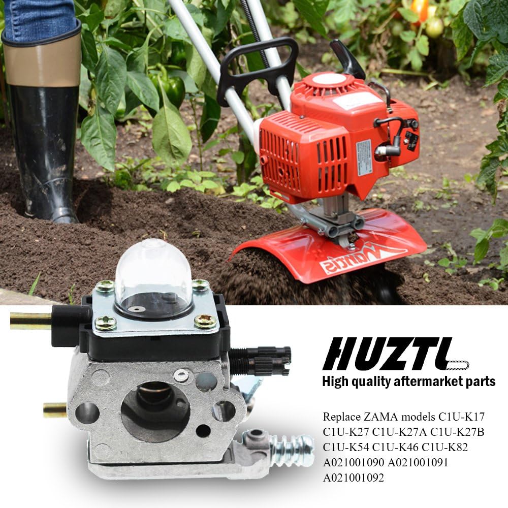 HUZTL C1U-K54A Carburetor Repower Kit Air Fuel Filter Gasket for 2 Cycle Mantis 7222 7222E 7222M 7225 7230 7234 7240 7920 7924 Tiller Cultivator Echo : Garden & Outdoor