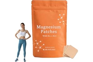 Avalaine Magnesium Patches, Magnesium Chloride & Vitamin B12 Topical Patch for Deep Sleep and Muscle Relief, Discreet & Invis