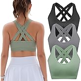 FITTIN Adjustable Sports Bras for Women: High Support Impact Padded Full Coverage Bra for Workout Gym - for C-DDD Large Bust