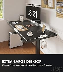 OffiGo Electric Standing Desk with 3-Piece