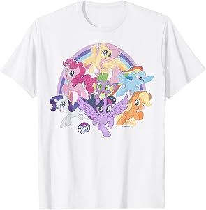 My Little Pony: Friendship is Magic Rainbow Pony Group Shot T-Shirt