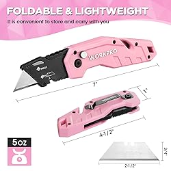 WORKPRO Folding Utility Knife, Quick Change Box