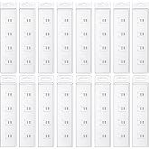 Sinmoe 10 Pack Vertical Swipe Badge Holder Plastic ID Half Card Holder | Clear Half Badge Holder with Gripper, Swipe Holder ID Clips, Easy Swiping Access for POS Magnetic Swipe Cards, Credit Cards