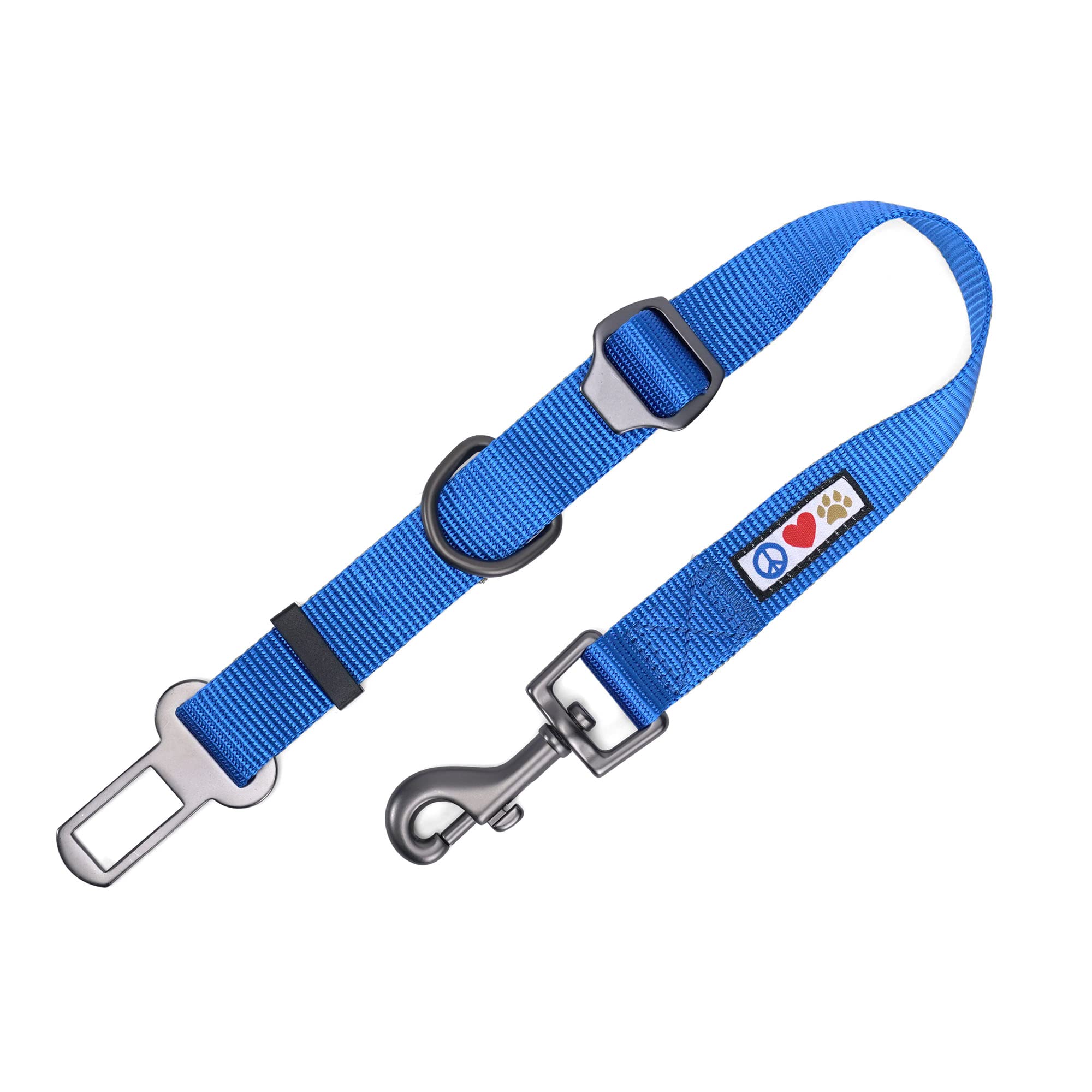PAWTITAS Dog Car Seat Belt | Adjustable, Extendable Pet Safety Seat Belt for Small, Medium & Large Dogs | Blue