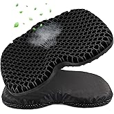 seeykey Anti-Slip Kayak Seat Cushion, Waterproof Thicken Gel Kayak Seat Pad with Non-Slip Cover, Canoe Seat Cushion Kayak Accessories Kayak Canoe Boat Equipment