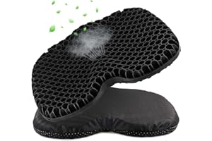 seeykey Anti-Slip Kayak Seat Cushion, Waterproof Thicken Gel Kayak Seat Pad with Non-Slip Cover, Canoe Seat Cushion Kayak Accessories Kayak Canoe Boat Equipment