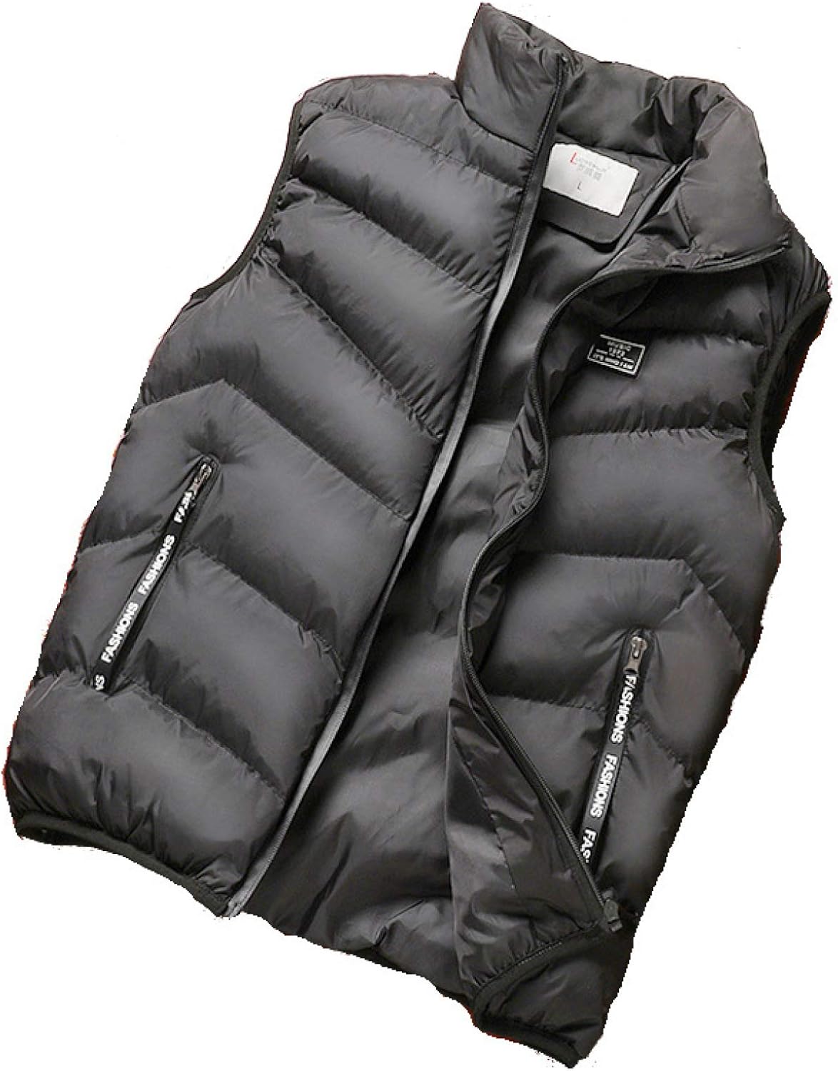 Mens Down Gilet , Men's Packable Down Puffer Vest , Stand Collar Padded