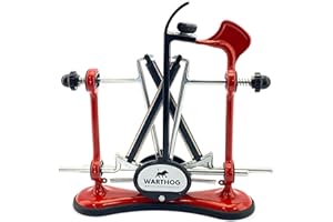 WARTHOG SHARPENERS Warthog V-Sharp A4 Professional Knife Sharpener, Ideal for Cooks, Fishermen, Hunters, 325 Grit Diamond Rods with Adjustable Angles, Metal Frame Construction, Red