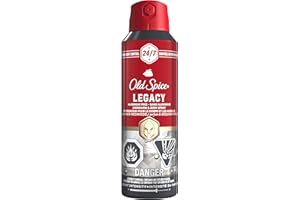 Old Spice Red Collection Body Spray for Men, Legacy Scent, Refreshing Fragrance, All-Day Odor Protection, Long-Lasting Freshn