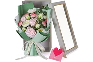 RIDDSEE Preserved Flowers Bouquet, Roses Bouquet with Gift Box Artificial Forever Flowers Soap Flower Soap Rose Gifts for Wife Girls Valentines Day Mothers Day Anniversary Birthday Christmas -Mixed