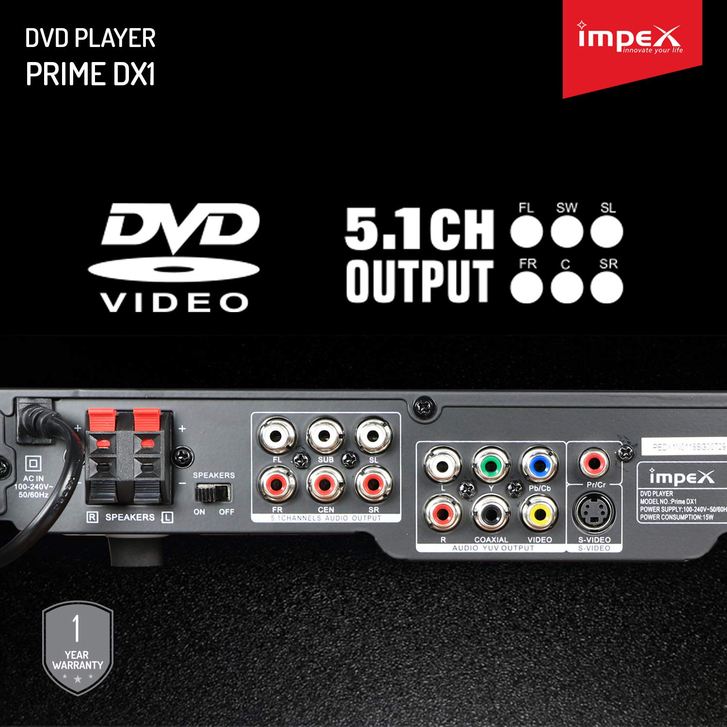 5.1 dvd player with speaker connections