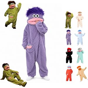 Big Mouth Monster Onesie, Funny Monster Onesies | Monster Onesie, Interesting Monster Jumpsuit, Cozy Home Loungewear,Soft Fab