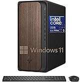 HP 2025 OmniDesk M03 Premium Business Next Gen AI Desktop Computer Intel Core Ultra 5 225(Up to 4.9GHz), 16GB DDR5 RAM, 256GB PCIe SSD,+ 1TB HDD Wi-Fi 6, HDMI, DP, 2-Monitor Support 4K, Windows 11