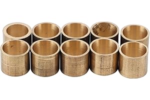 Fydun 10pcs Billiards Cue Brass Tip Snooker Copper Pool Ferrules Repair Tool Accessories 10MM No Teeth Applied Family