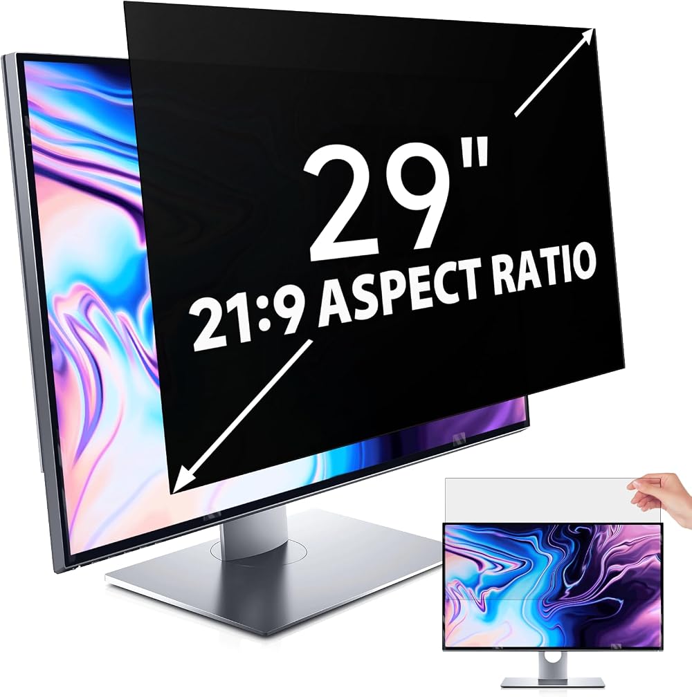 IPROKKO 29 Inch Privacy Screen Filter 21:9 Anti Glare Blue Light 30° Privacy