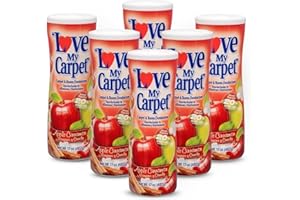 GENERIC 6 Love My Carpet | Carpet Deodorizer & Freshener Powder | 17 oz Pet Odor Eliminator for Strong Odor & Pet Urine | APPLE CINNAMON | Safe for Homes with Pets