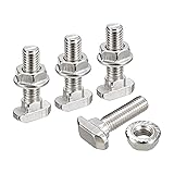 uxcell M8x30mm T Slot Drop-in Bolt and M8 Hexagon