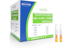 ATSUHUT Disposable needles (25G-0.5Inch-50Pack)