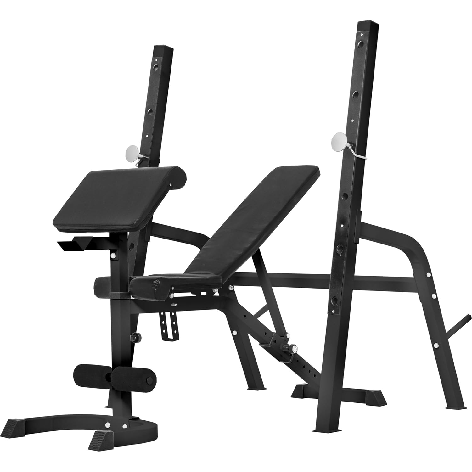 Gorilla Sports Weight Bench with Separate Weight Rack Colour Black