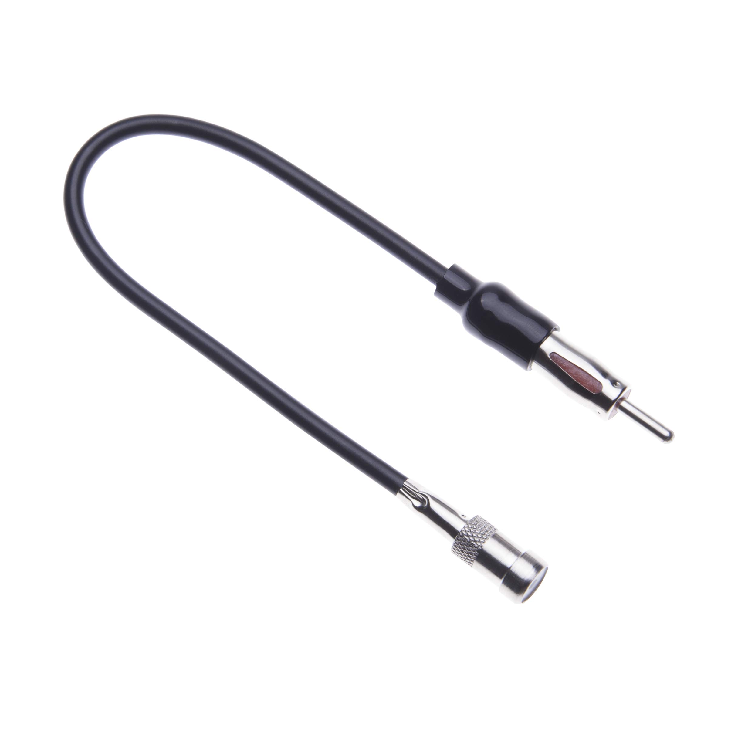 Car Radio Antenna Adapter by Keple | Motorola Type Vehicle Aerial for select European Radios for B M W Series 3/5 / 7/8 / M3 / M5 / M6 / Z3 | Motorola Type DIN Plug Male to ISO Socket