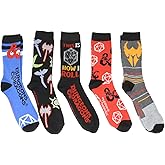 Hyp Dungeons and Dragons Logos D&D Men's Crew Socks 5 Pair Pack