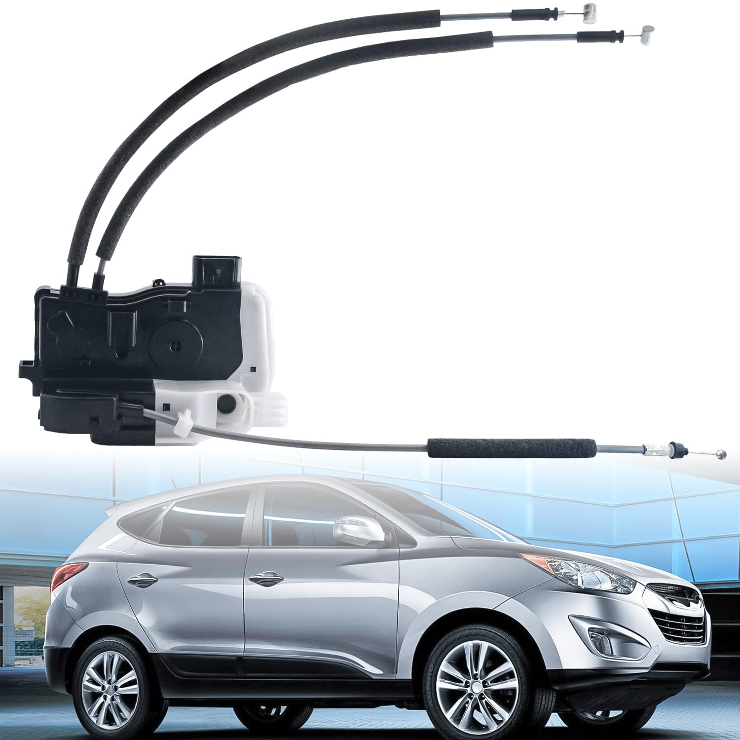 Photo 1 of TCFWED Door Lock Latch Actuator Compatible with Hyundai Tucson 2010 2011 2012 2013 2014 2015,Fuel Cell 2016 2017.2016-2017 fit Fuel Cell Model Only,Rear Driver Side,Replace # 81410-2S000, 814102S000