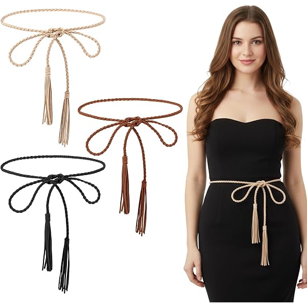 Twistover 2 Pcs Triangle Tassel Belt Triangle Waist Sash for 