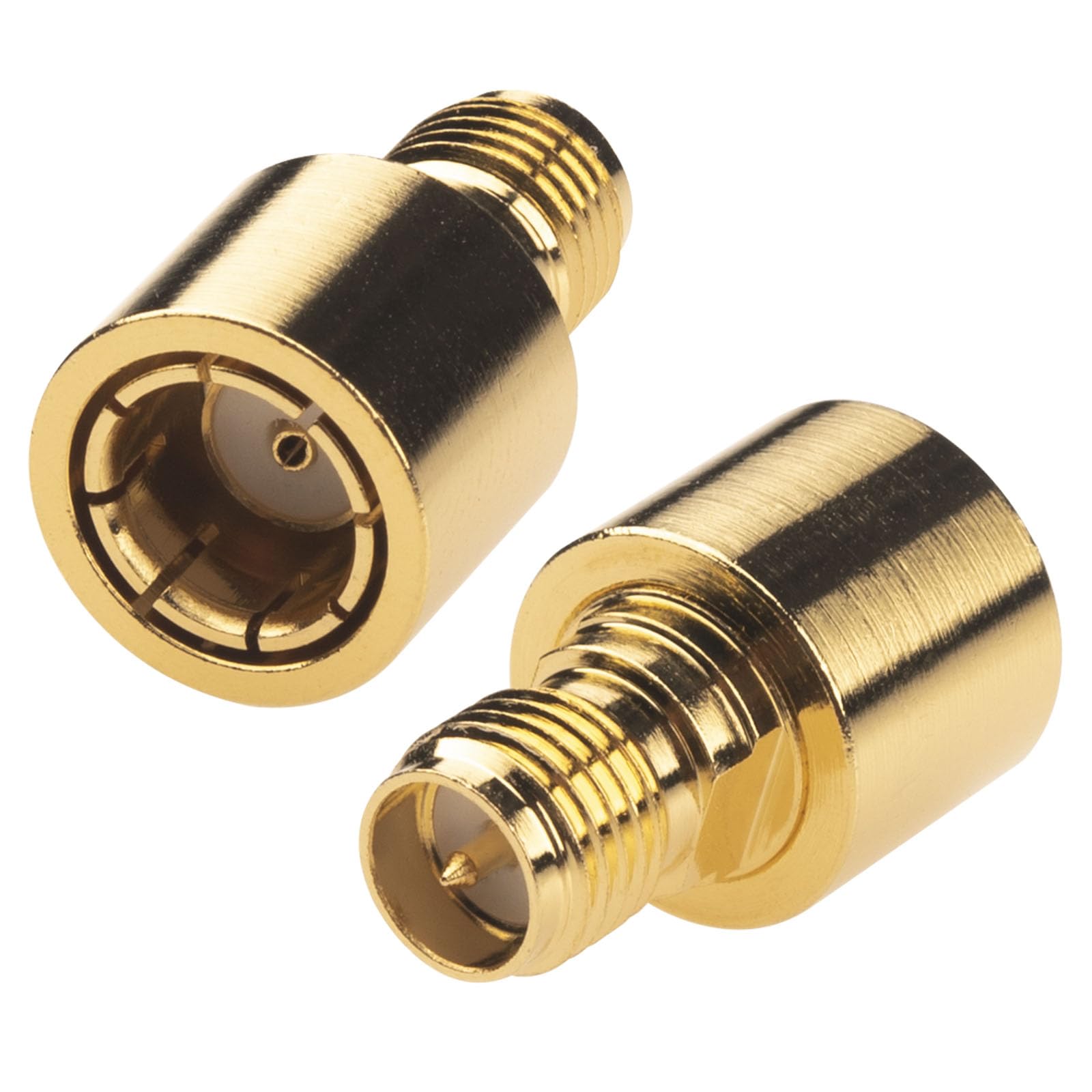 YILIANDUO RF Quick Coax Adapter RP SMA Quick Male to Female Adapter 50ohm SMA Quick Push-on Connector DC-12GHz Test Testing Tanger for Antennas Coaxial Cable Pack of 2