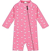 weVSwe Baby Swimsuit UPF 50+ UV Protection Long Sleeve Toddler Rash Guard Infant Bathing Suit with Zipper Beachwear 0-3 Years