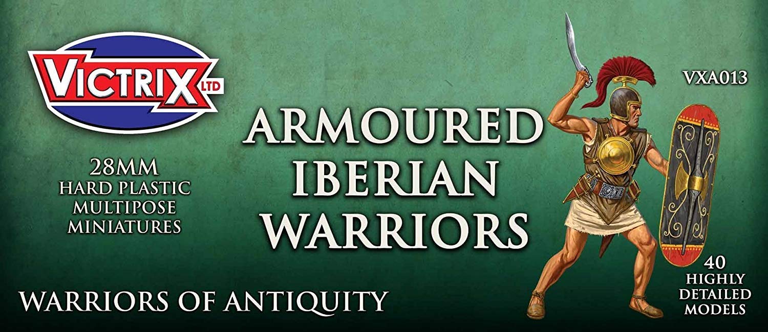 Victrix VXA013 - Ancient Iberian Armoured Warriors - 40 Figure Set - 28mm Plastic Miniatures - Warrior of Antiquity