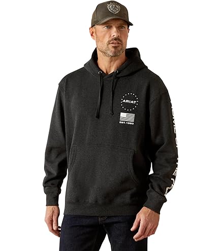 Amazon.com : Ariat 10022683LTR Men's Patriot Hoodie Black DIGI