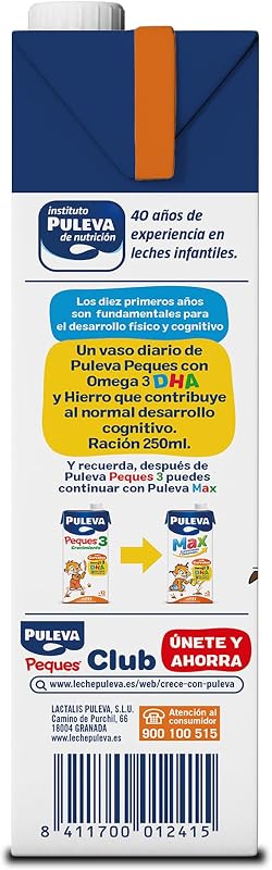 Crianças de 3 anos com cereais Crescimento do Leite +12 meses, embalagem 6x1L