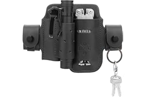 1791 EDC Multitool & Flashlight Holster, Leather EDC Organizer Belt Pouch Fits Multitool, Knife, Flashlight, Keys - Compatible with Heavy Duty Leatherman, Gerber, SOG