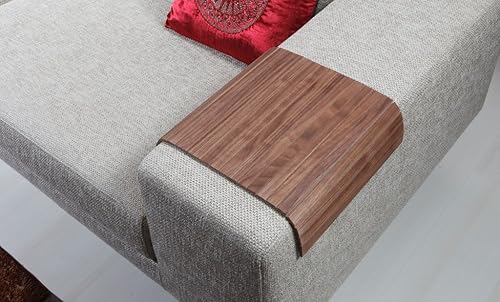 Amazon Com Sofa Tray Table Natural American Walnut Sofa Arm