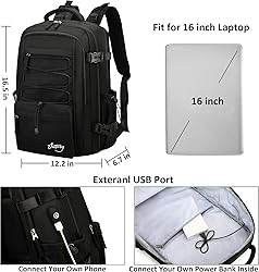 Travel Backpack for Women Men 15.6 Inch Laptop