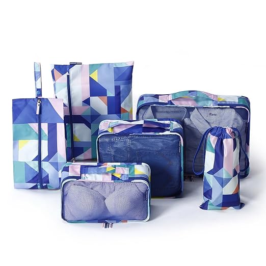 Tuscall Kleidertaschen Set, Packtaschen für Koffer 6-teiliges Ultra-leichte Koffer Organizer Set für Reise, Seesäcke, Handgep