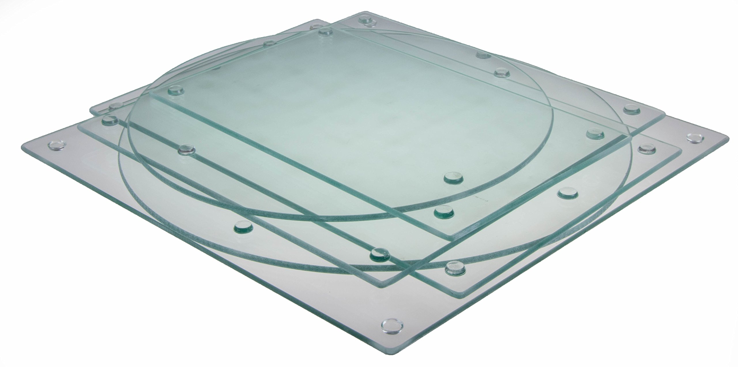 Clever Chef Premium Tempered Glass Cutting Board Multisized Bundle 6 Pack