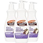 Palmer's Cocoa Butter Formula Daily Skin Therapy Fragrance Free Lotion for Dry Skin, Unscented Body Lotion, Pump Bottle, 13.5 Fl Oz (Pack of 3)