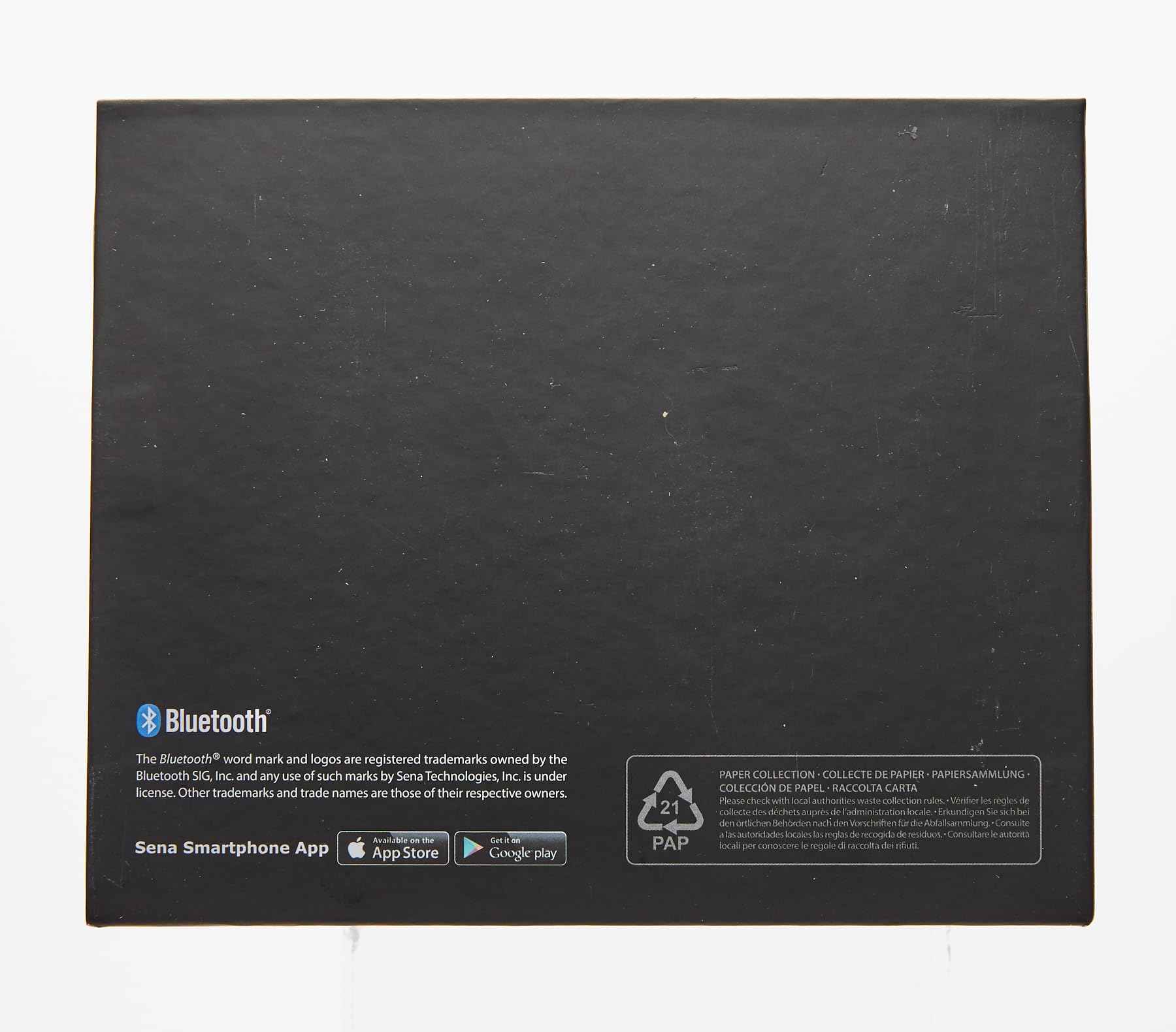 Sena 30K Motorcycle Bluetooth Headset Mesh Communication System, Black, Single Pack with HD Speakers