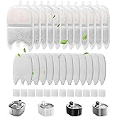 Cat Water Fountain Filter,Cat Fountain Filters Replacement for 135 fl oz/4L Wireless Battery Operated Pet Water Fountain,12 Set Pet Fountain Filter Replacement