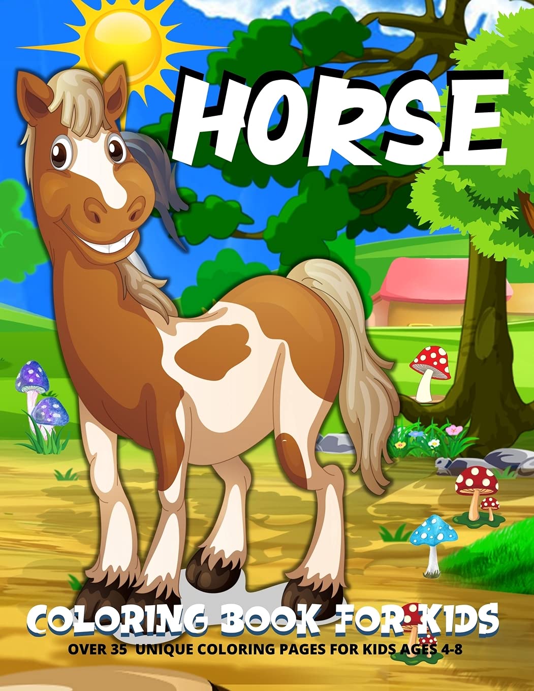 horse coloring book horse coloring book for kids boys and girls fun horse coloring pages for kids ages 4 8 rana o neil emil 9787179461238 amazon com books