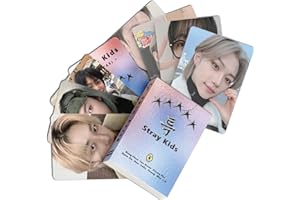 KPOPBP SKZ Laser Photocard 50pcs Kpop LOMO Cards Set 5-Strar Album Card Photo Cards Gift for Fans Daughter Boys and Girls