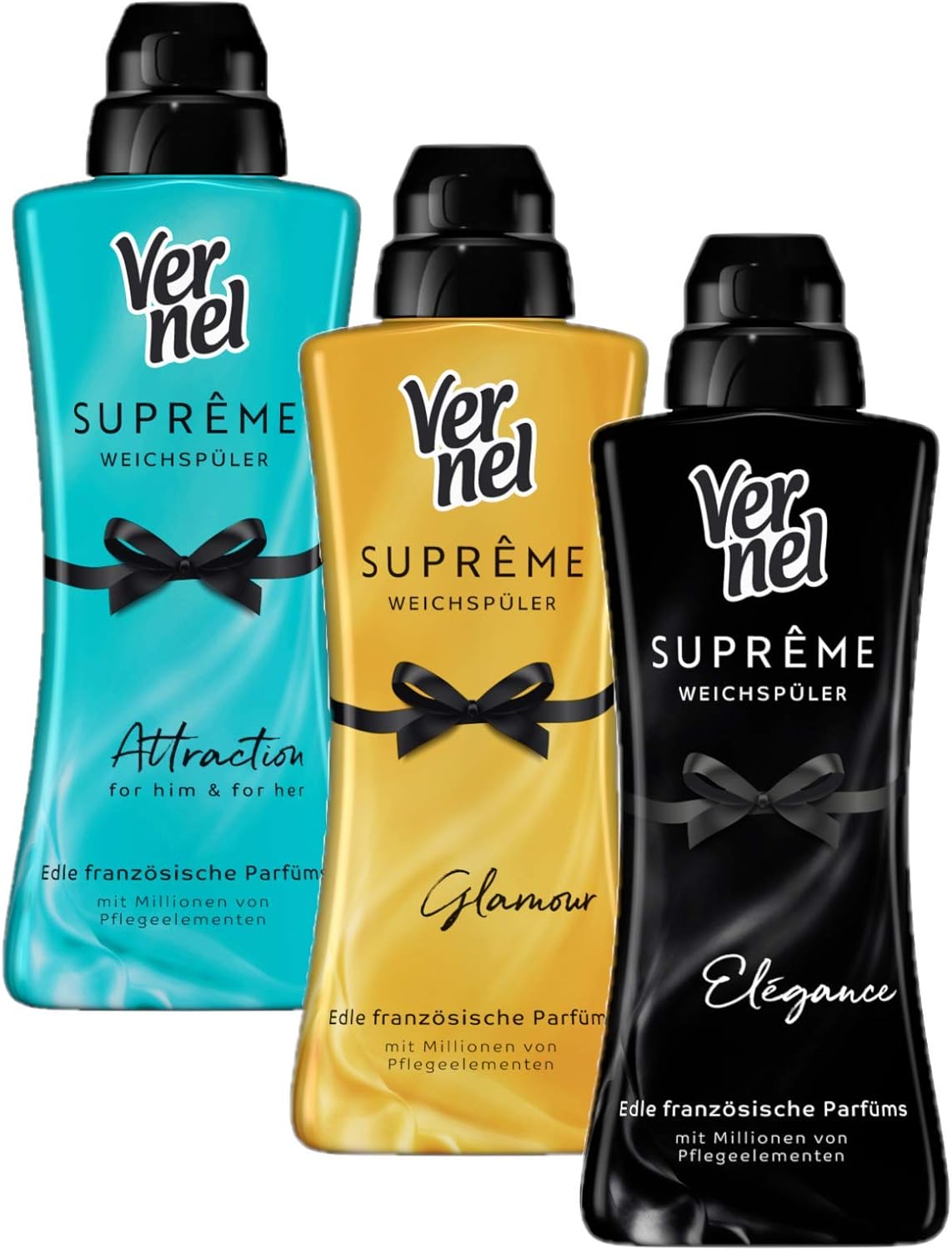 Vernel Suprême Weichspüler Ausprobier-Paket 3x600ml Elegance ...