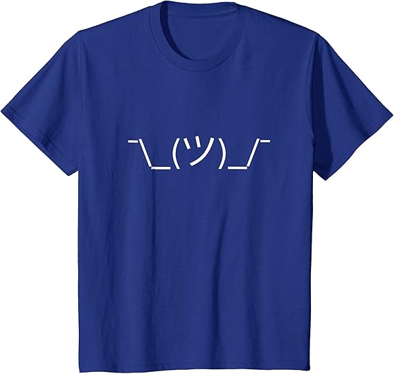 amazon white shrug